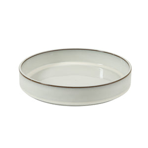 Bloomhouse - Two Time Oprah's Favorite Things WInner - Santorini Mist 4-Piece 8.6-Inch Terracotta Pasta Bowl Set – Moonstone White, Reactive Glaze Round Shallow Walled Dinner & Serving Bowls