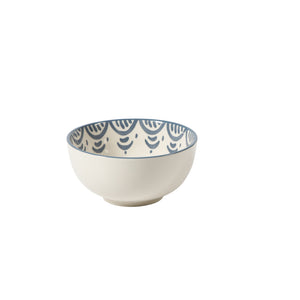 16-Piece Dinnerware Set for 4 - Stoneware - Valencia Flor - Iris Blue