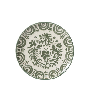Valencia Flor - 16-Piece Dinnerware Set for 4, Fern Green