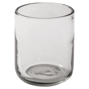 Bloomhouse Sayulita Spring 8 Piece Hand Made 16 oz Clear Glass Double Old Fashioned Set w/ Coasters