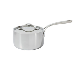 Bloomhouse 8 Piece Triply Stainless Steel Pots and Pans Cookware Set W/ Non Toxic Pro Ceramic Non Stick Interior