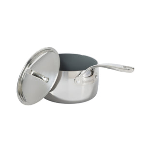 Bloomhouse 8 Piece Triply Stainless Steel Pots and Pans Cookware Set W/ Non Toxic Pro Ceramic Non Stick Interior