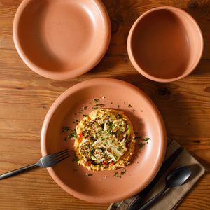 Bloomhouse Corsica Clay 12 Piece Stoneware Reactive Glaze  Dinnerware Set