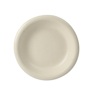Corsica Clay - 12-Piece Dinnerware Set - Reactive Glaze Stoneware, Sea Salt White