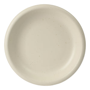 Corsica Clay - 12-Piece Dinnerware Set - Reactive Glaze Stoneware, Sea Salt White