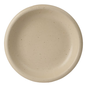 Corsica Clay - 12-Piece Dinnerware Set - Reactive Glaze Stoneware - Cappuccino Cream