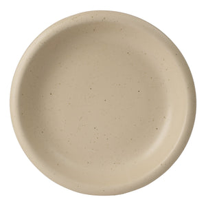 Corsica Clay - 12-Piece Dinnerware Set - Reactive Glaze Stoneware, Cappuccino Cream