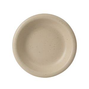 Corsica Clay - 12-Piece Dinnerware Set - Reactive Glaze Stoneware - Cappuccino Cream