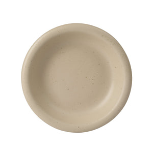 Corsica Clay - 12-Piece Dinnerware Set - Reactive Glaze Stoneware, Cappuccino Cream