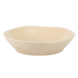 Montecito Breeze - 16-Piece Dinnerware Set for 4 - Reactive Glaze Stoneware, Marble Dawn Cream