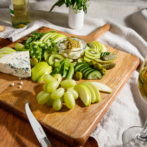 Square Charcuterie Board with Handle - Mango Wood