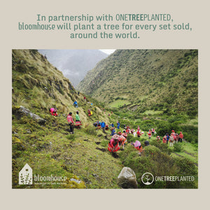 Bloomhouse Palermo Sun 16-Piece Double Bowl Stoneware Reactive Glaze Plates and Bowls Dinnerware Set