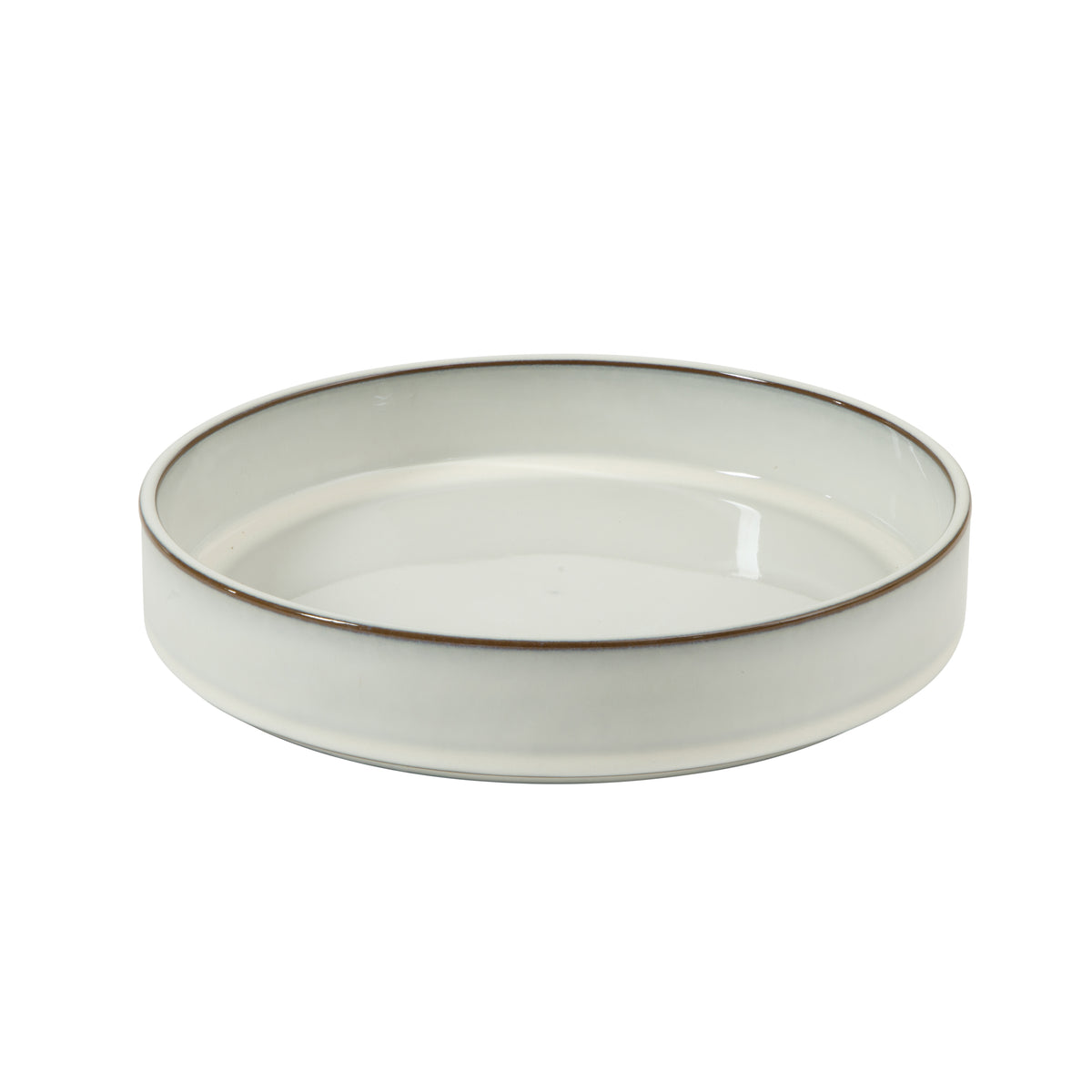 Bloomhouse - Two Time Oprah's Favorite Things WInner - Santorini Mist 4-Piece 8.6-Inch Terracotta Pasta Bowl Set – Moonstone White, Reactive Glaze Round Shallow Walled Dinner & Serving Bowls