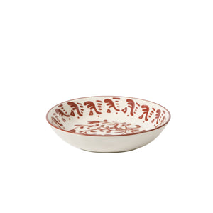 Valencia Flor - 16-Piece Dinnerware Set for 4, Pomegranate Red