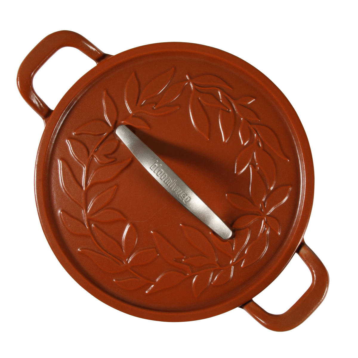 Bloomhouse 7-Quart European Enameled Cast Iron Dutch Oven w/ Olive Wood Trivet