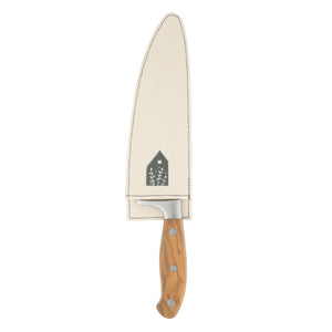 Bloomhouse 8 Inch Chef Knife made with Olive Wood and German Steel
