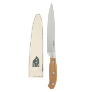 Bloomhouse 8 Inch Slicer Knife made with Olive Wood and German Steel