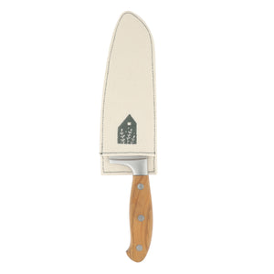 Bloomhouse Italian 7 Inch Santoku Knife made with Olive Wood and German Steel