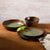 Bloomhouse Palermo Sun 16-Piece Double Bowl Stoneware Reactive Glaze Plates and Bowls Dinnerware Set