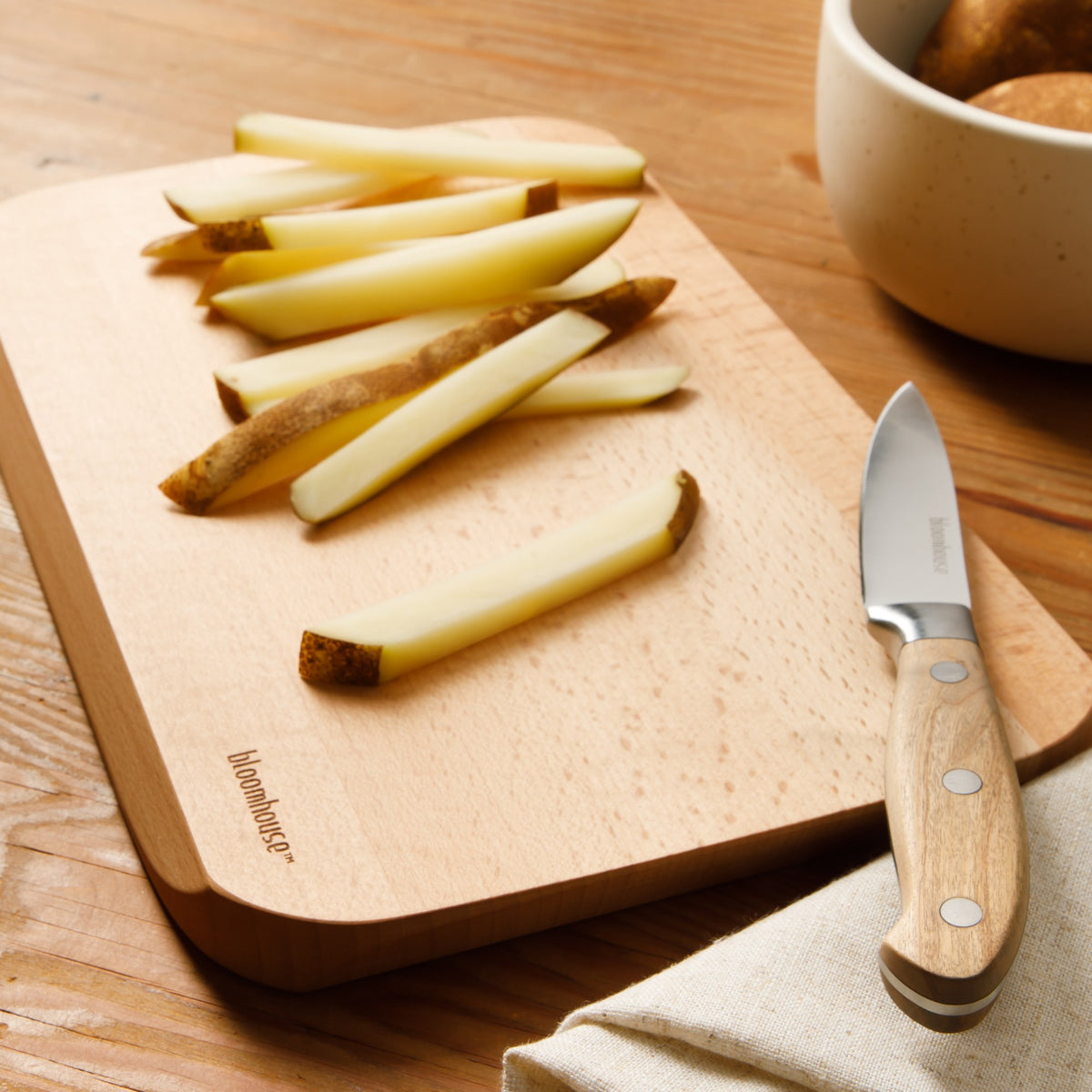 Bloomhouse Oil Coated Italian Beech Wood Cutting Board