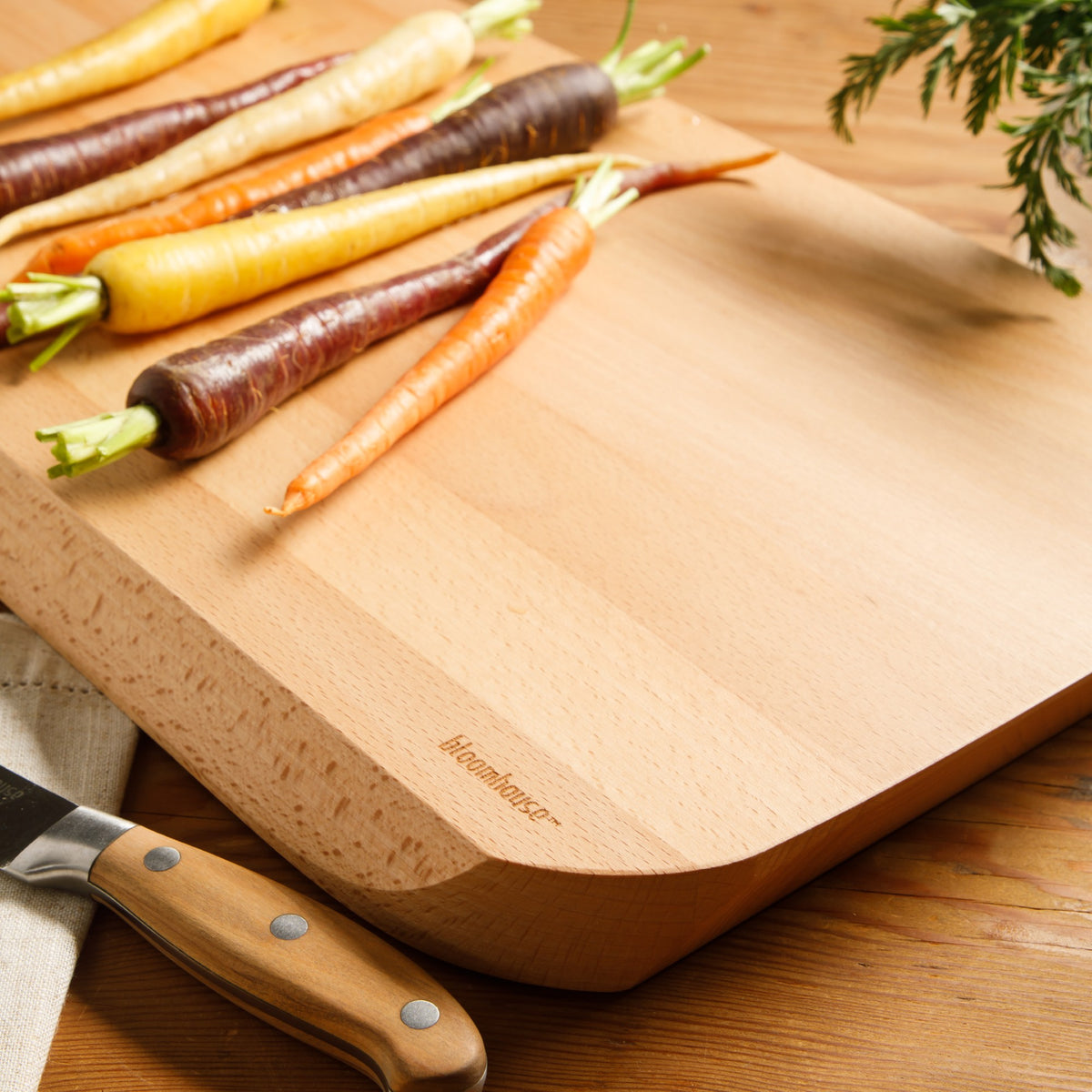 Bloomhouse Oil Coated Italian Beech Wood Cutting Board
