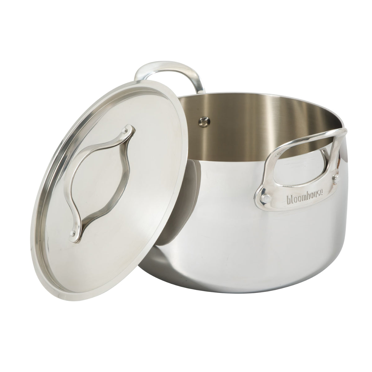 8 Quart Stock Pot with Lid - Tri-Ply Stainless Steel