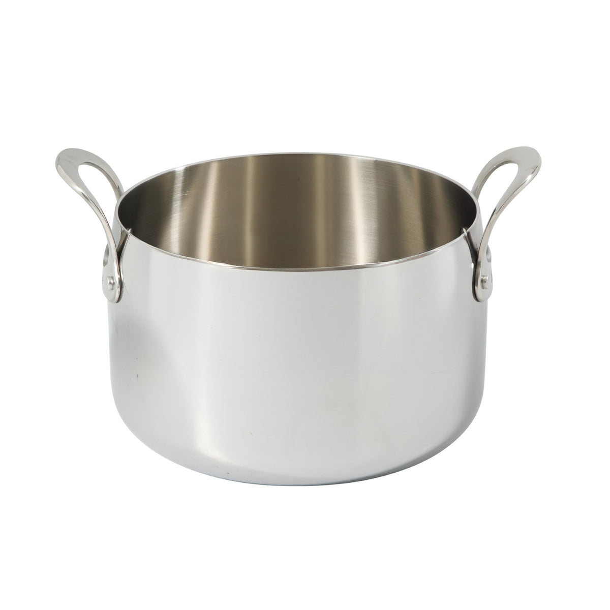 8 Quart Stock Pot with Lid - Tri-Ply Stainless Steel