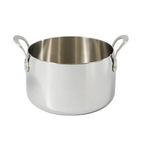 8 Quart Stock Pot with Lid - Tri-Ply Stainless Steel