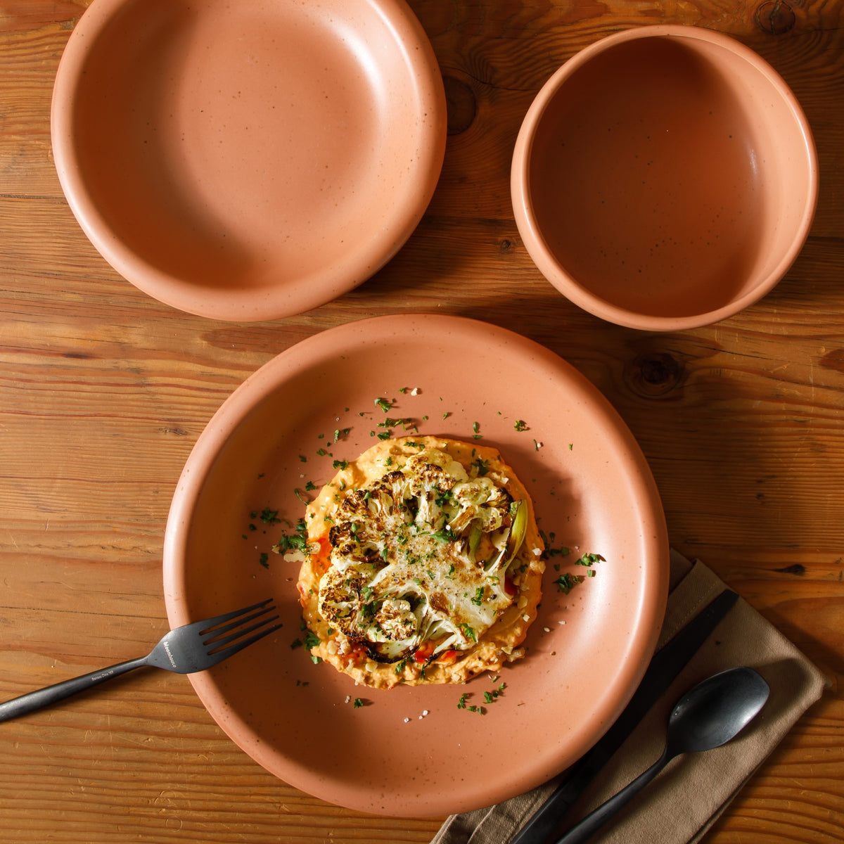 Bloomhouse Corsica Clay 12 Piece Stoneware Reactive Glaze  Dinnerware Set