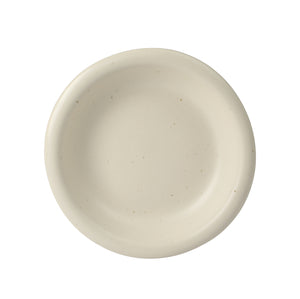 Corsica Clay - 12-Piece Dinnerware Set - Reactive Glaze Stoneware - Sea Salt White