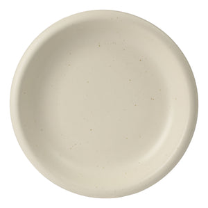 Corsica Clay - 12-Piece Dinnerware Set - Reactive Glaze Stoneware - Sea Salt White