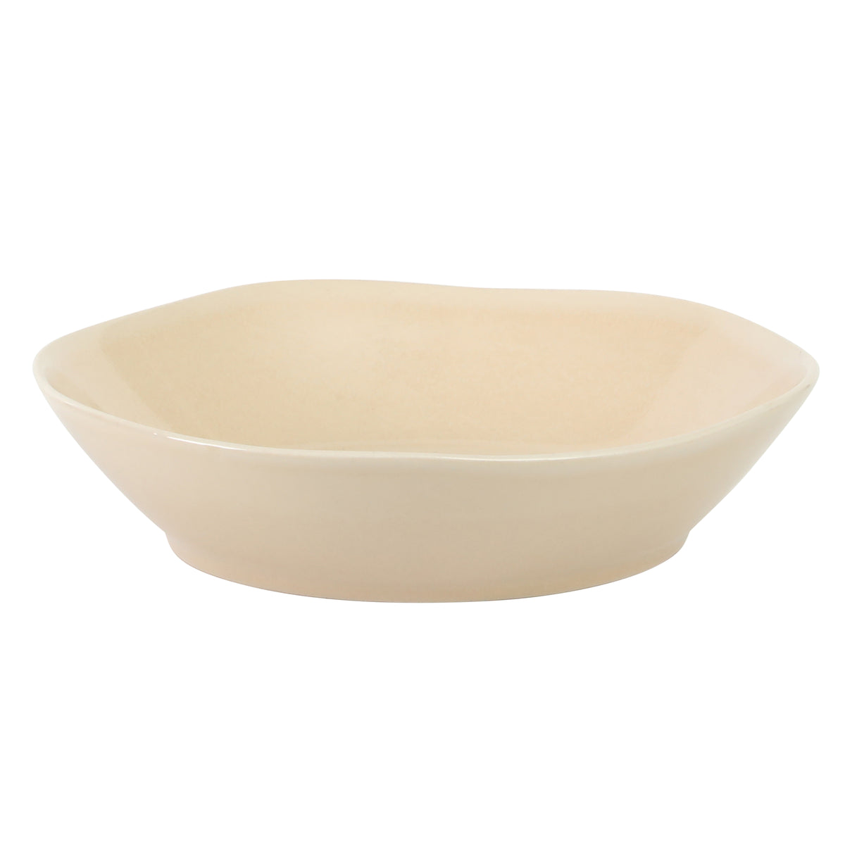 Montecito Breeze - 16-Piece Dinnerware Set for 4 - Reactive Glaze Stoneware - Marble Dawn Cream