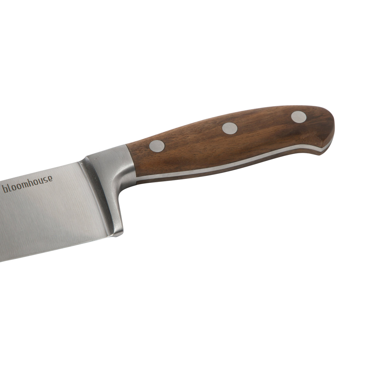 8 Inch Chef Knife - German Steel, Walnut Wood Handle