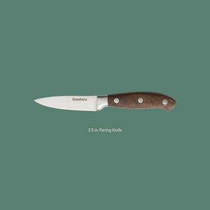 3.5 Inch Paring Knife - German Steel with Walnut Wood Forged Handle
