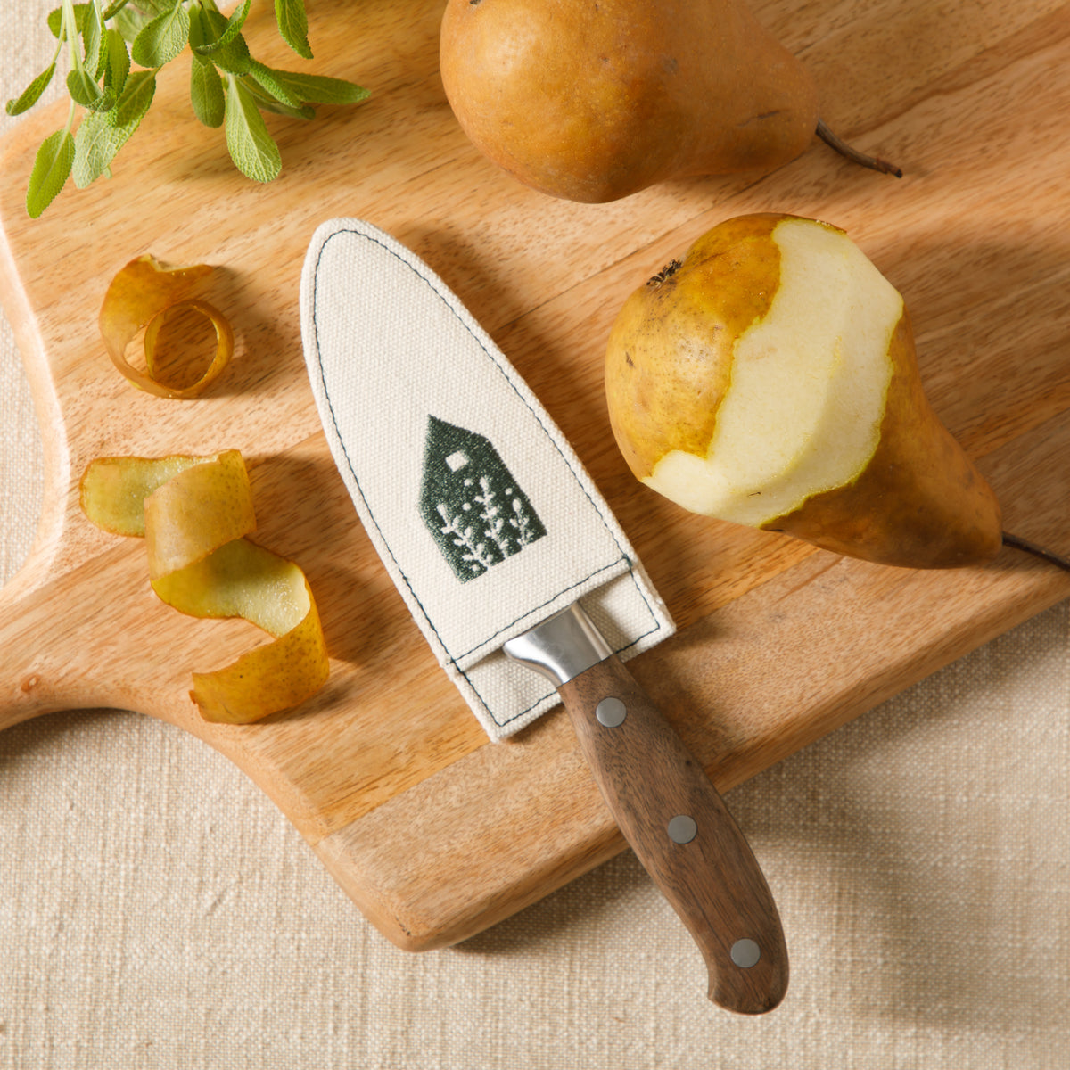 3.5 Inch Paring Knife - German Steel with Walnut Wood Forged Handle
