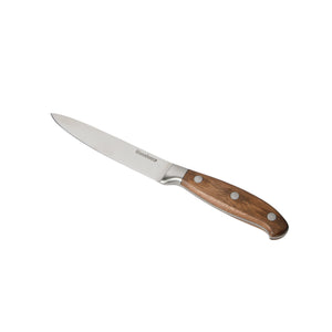 5 Inch Utility Knife - German Steel, Walnut Wood Handle