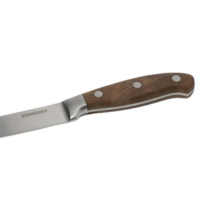 5 Inch Utility Knife - German Steel, Walnut Wood Handle