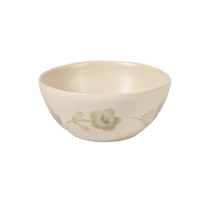Porto Petals - 12-Piece Dinnerware Set for 4 - Hand-Painted Portuguese Stoneware, Green Orchid