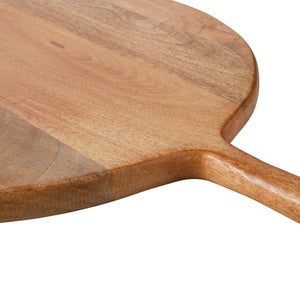 Round Charcuterie Board with Handle - Mango Wood