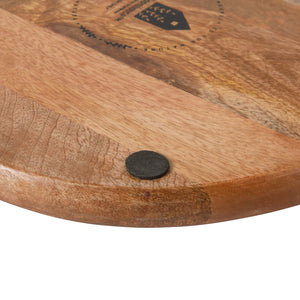 Round Charcuterie Board with Handle - Mango Wood