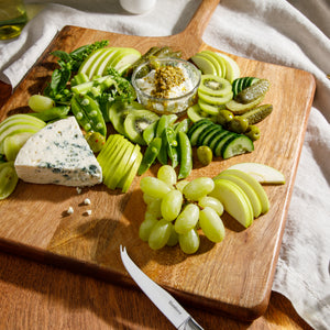 Square Charcuterie Board with Handle - Mango Wood