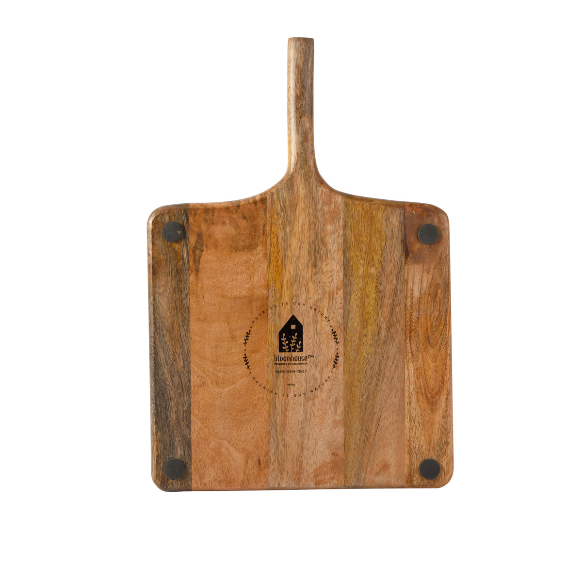 Square Charcuterie Board with Handle - Mango Wood