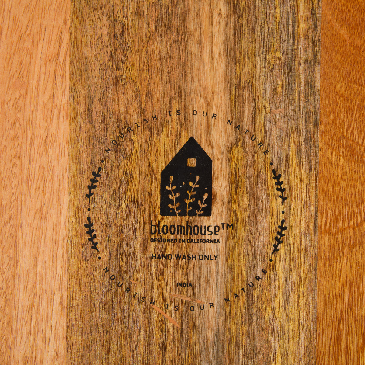 Rectangular Charcuterie Board with Handle - Mango Wood