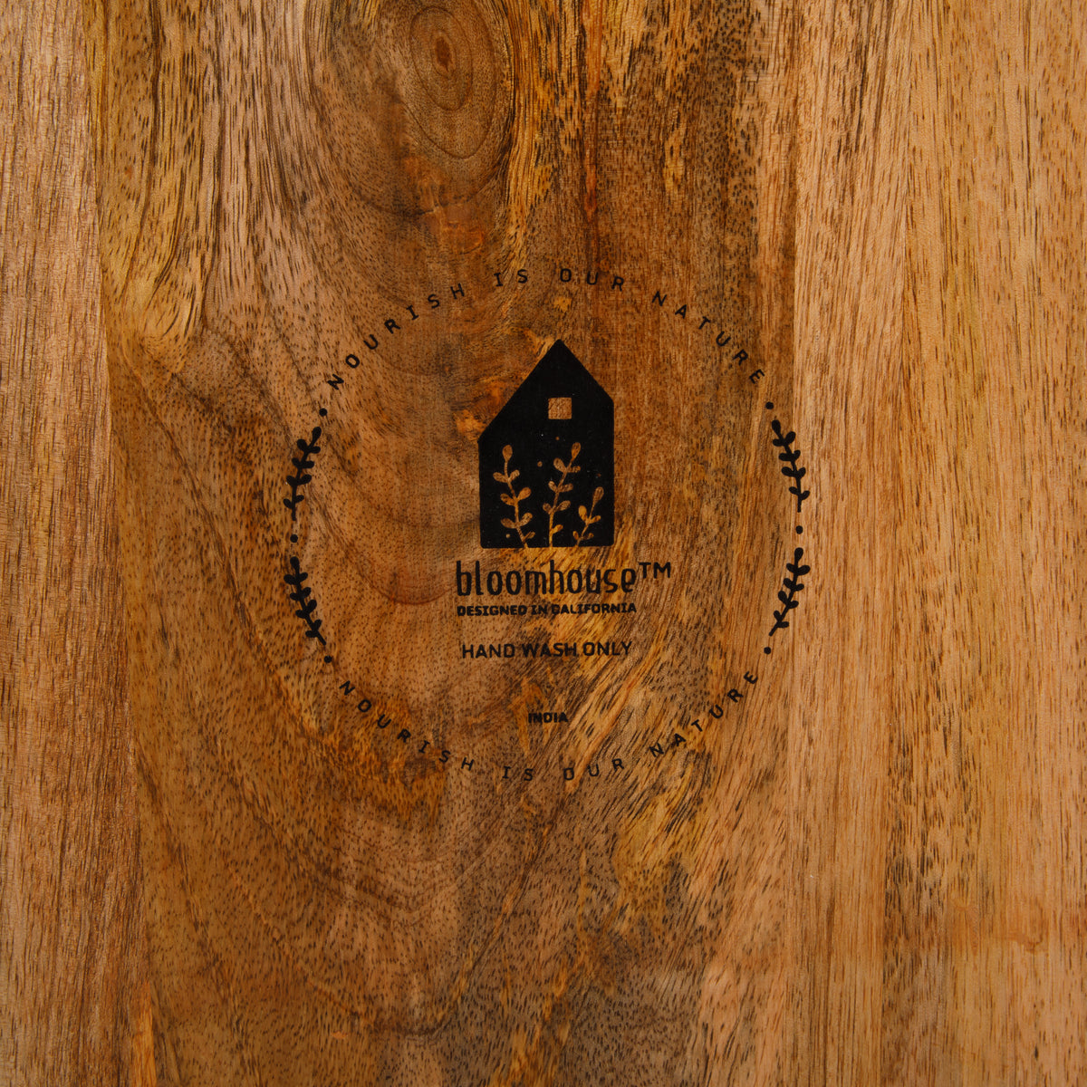 Rectangular Charcuterie Board with Handle - Mango Wood