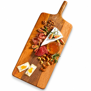 Rectangular Charcuterie Board with Handle - Mango Wood