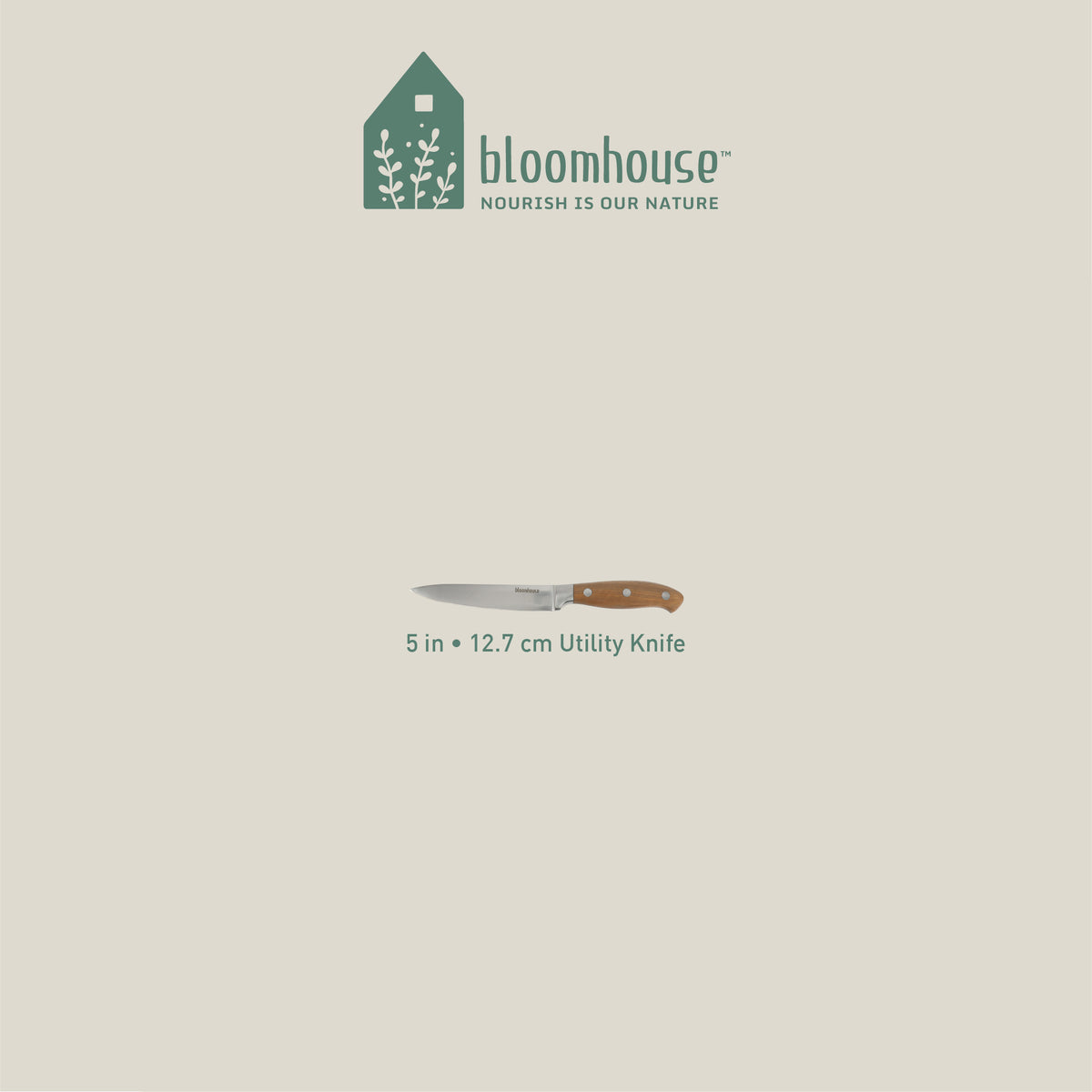 Bloomhouse 5 Inch Utility Knife made with Olive Wood and German