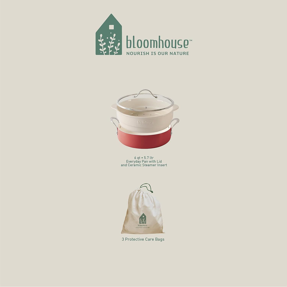 Bloomhouse 12-piece Heavy Gauge Aluminum Cookware Set - bloomhousecollection