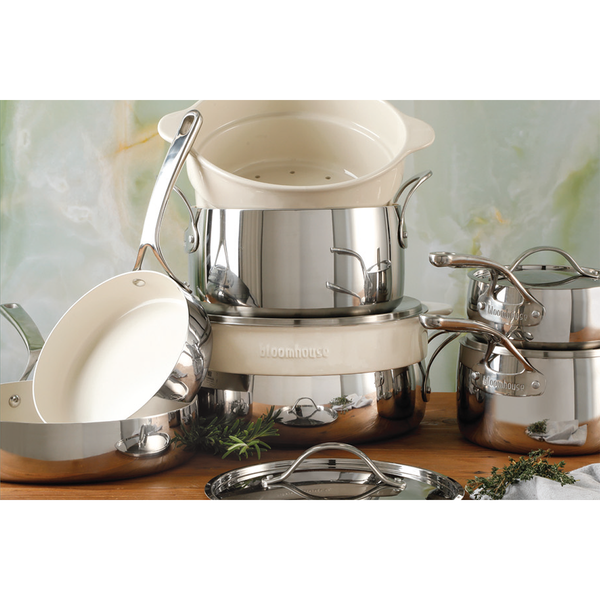 6 Pieces Stainless Steel Cookware Set With Induction Base Healthy